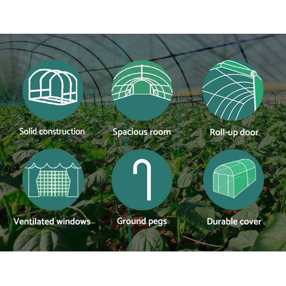 Green Fingers Walk-In Greenhouse – 3 × 2 × 2m