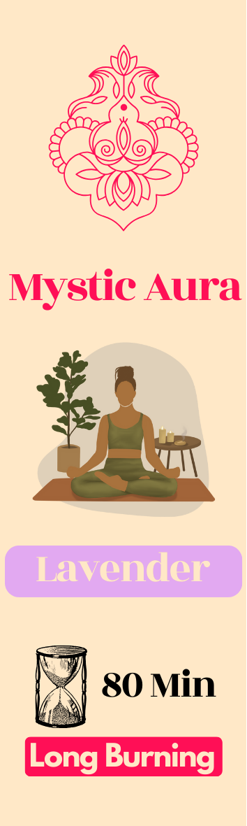 Mystic Aura™ – Premium Aromatic Sticks (80-Minute Burn) - 1 Pack of 10 Sticks