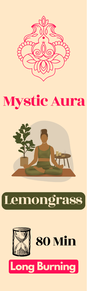 Mystic Aura™ – Premium Aromatic Sticks (80-Minute Burn) - 1 Pack of 10 Sticks