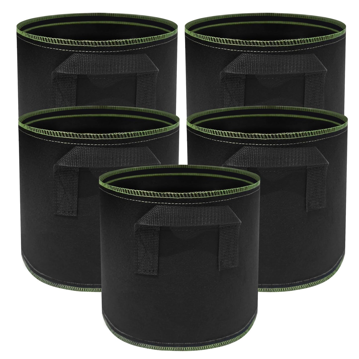 1 Gallon Grow Bags Heavy Duty Container Thickened Nonwoven Fabric Plant Pots with Handles Made of growth friendly